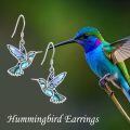 wholesale 925 Sterling Silver Hummingbird Earrings with Abalone Shell Inlay for Women Mom Gifts-0-5