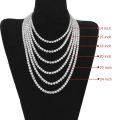 wholesale 925 Sterling Silver Green Cubic Zirconia Tennis Chain Necklace For Women-0-17