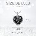 wholesale TOUPOP Bee Urn Necklace For Ashes 925 Sterling Silver Heart Cremation Jewelry For Ashes Heart Bee Keepsake Necklace For Ashes Memorial Gifts For Women Men -0-5
