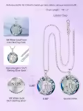 TOUPOP 925 Sterling Silver Tree Of Life Angel Number Necklace Birthstone Jewelry-0-4