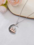 wholesale Sterling Silver 14K Gold Plated Mother Father Daughter Son Necklace Mother s Day Gift-0-3
