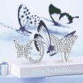 wholesale 925 Sterling Silver CZ Butterfly Huggie Hoop Earrings for Women Girls Minimalist  3 Pairs Set-0-5