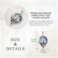 wholesale 925 Sterling Silver Abalone Shell Origami Mountain Pendant Necklace for Women-0-4