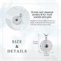 wholesale 925 Sterling Silver Compass Necklace w/ Black Onyx I Love You Charm - Gifts for Her-0-3