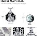wholesale 925 Sterling Silver Saint Joseph Medal Cross Religious Catholic Men's Women's Charm Pendant Necklace  s for Him Her Boys Girls Kids-0-3