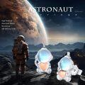 wholesale 925 Sterling Silver Moonstone Heart Astronaut Stud Earrings Space Themed s for Women Girls-0-3