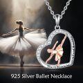 wholesale 925 Sterling Silver Ballerina Pendant Necklace for Women-0-3