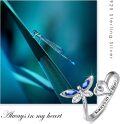 wholesale 925 Sterling Silver Dragonfly Rings Adjustable Thumb Rings Jewelry Gifts for Women-0-2