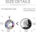 wholesale  Sterling Silver Abalone Stone Moon Black Cat Necklace Tree of Life Jewelry Cat Lover Gift -0-2