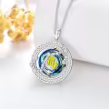 TOUPOP Sterling Silver Crystal Zodiac Necklace Constellation Pendant Gift-0-3