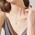wholesale 14K Gold Diamond Triquetra Trinity Knot Pendant Necklaces for Women s-0-4