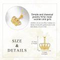 wholesale 14K Gold Diamond Pearl Crown Pendant Necklace for Women-0-4