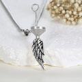 wholesale 925 Sterling Silver Angel Wing Cremation Keepsake Pendant Necklace for Ashes Memorial s-0-2