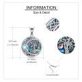 wholesale 925 Sterling Silver Tree Of Life Moonstone Necklace-0-4