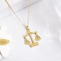 wholesale Gold 925 Sterling Silver Justice Scales & Gavel Pendant Necklace for Lawyers Judges Gifts-0-1
