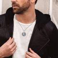 wholesale Silver Plated Copper Protect This Athlete Runner Medal Pendant Necklace-0-4