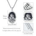 wholesale 925 Sterling Silver Saint Joseph Patron of Family and Happy Life Pendant Necklace for Men & Women-0-2