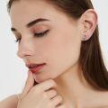 wholesale 925 Sterling Silver Cat and Crescent Moon Stud Earrings for Women-0-9