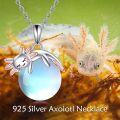 wholesale 925 Sterling Silver Blue Moonstone Bunny Pendant Necklace-0-2