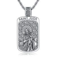 wholesale 925 Sterling Silver Saint Jude Pendant Necklace for Men Women Catholic Christian s 36 Chain-03 Saint Jude