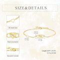 wholesale 14K Gold & Crystal Infinity Heart Bracelet, Eternal Love Gift for Women-0-3