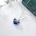 wholesale TOUPOP Infinity Love Heart Necklaces For Women Sterling Silver Infinity Heart Pendant Necklace With Blue Heart Crystal Anniversary Christmas Birthday Valentines Mothers Day Jewely Gifts For Women -0-4