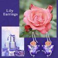 TOUPOP Sterling Silver Crystal Birth Flower Earrings 12 Month Floral Jewelry Gifts-0-1