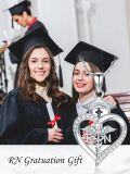 wholesale 925 Sterling Silver Heart Shape Crystal Caduceus Angel Wings RN Graduation Cap Necklace-0-1