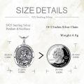 wholesale 925 Sterling Silver Saint Michael Pendant Necklace-0-5