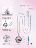 TOUPOP Sterling Silver Crystal Tree Of Life Urn Necklace For Ashes-0-4