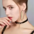 wholesale 925 Sterling Silver White Gold Plated Hoop Earrings for Women-0-1