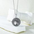 wholesale 925 Sterling Silver Cross Pendant Necklace with Knight and Shield Design - Religious Christian  for Women & Men-0-1