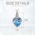 wholesale TOUPOP Heart Tree Of Life Urn Necklace For Ashes 925 Sterling Silver Heart Crystal Cremation Jewelry Memorial Christmas Gifts For Women Mom Wife -0-5