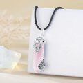 wholesale 925 Sterling Silver Skull With Blue Lapis Lazuli Crystal Pendant Necklace-0-19