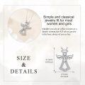wholesale 925 Sterling Silver Angel Number Pendant Necklace with Cubic Zirconia Elements for Women Girls Gifts-0-3