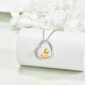 wholesale 925 Sterling Silver 925 Duck in Moon Necklace for Women and Girls-0-1