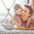 wholesale 925 Sterling Silver I love you to the moon & back Daughter Necklace with Elephant Charm-0-1