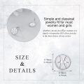 wholesale 925 Sterling Silver Round White Opal Star Constellation Stud Earrings for Women Girls  (Zodiac Sign)-0-4