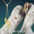 wholesale 14K Solid Diamond Angel Wings Pendant Necklace for Women-0-5