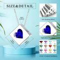 wholesale 925 Sterling Silver AAAAA Natural Gemstone Heart Pendant Necklace for Sensitive Skin, Gift for Women-0-1