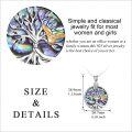 wholesale 925 Sterling Silver Abalone Shell Tree of Life Owl Pendant Necklace for Women-0-2