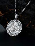 wholesale Viking Necklace For Men 925 Sterling Silver Viking Wolf/thors Hammer/vegvisir/tree Of Life/compass Pendant Norse Necklace Amulet Talisman Christmas Gifts For Him Her -0-2