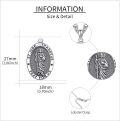 wholesale 925 Sterling Silver St. Jude Thaddeus Pray for Us Medal Necklace-0-3
