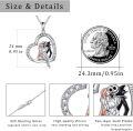 wholesale TOUPOP Sterling Silver Jack And Sally Heart Infinity Pendant I Love You Forever Skull Jewelry Birthday Gifts For Women Wife Girlfriend Daughter Gothic Jewelry Christmas Gifts For Women, Sterling -0-5