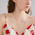 wholesale 14K Gold Phoenix Pendant Necklace with Gemstone for Women-0-1