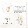wholesale 14K Gold Pearl Triquetra Pendant Necklace for Women-0-1