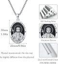 wholesale 925 Sterling Silver Saint Peter Patron of Fishermen and Shipbuilders Pendant Necklace for Men & Women-0-2
