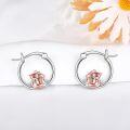 wholesale 925 Sterling Silver Fox Hoop Earrings - Adorable Gifts for Her Him-0-1