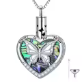 TOUPOP Sterling Silver Tree Of Life Heart Urn Necklace For Ashes Memorial Jewelry-0-0