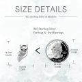 wholesale 925 Sterling Silver Owl Stud Earrings for Women and Girls - 8mm x 7mm-0-3